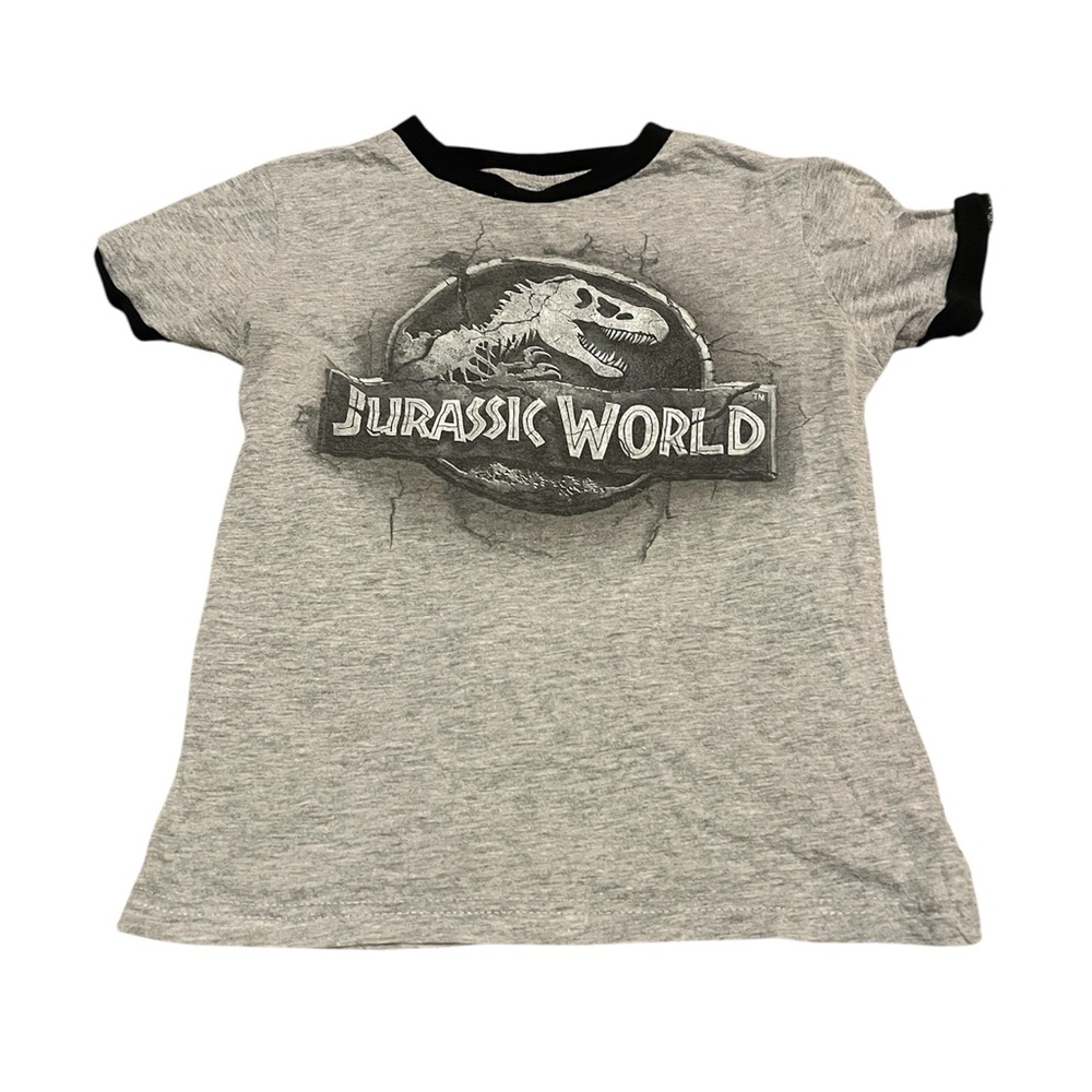 Universal Jurassic World Black and Gray Kids T-Shirt